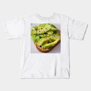 Avocado Toast with Everything But The Bagel Seasoning Kids T-Shirt